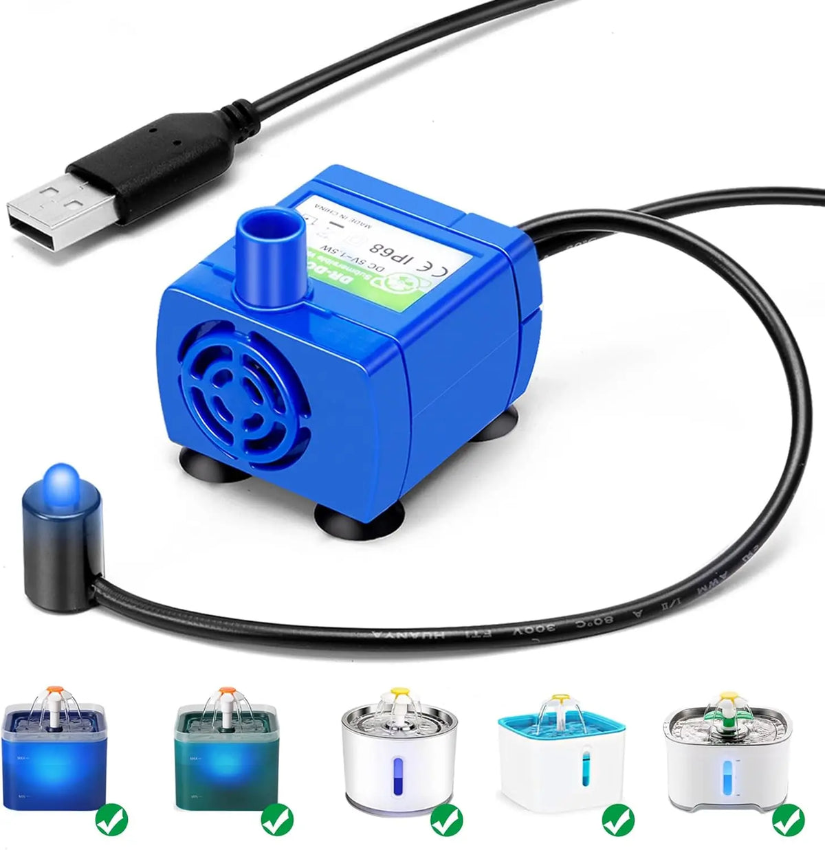 Inneskatt Droppen – Reservpump med LED