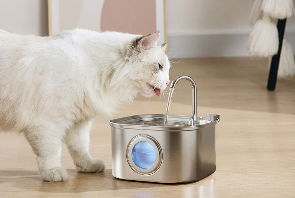 Katten dricker mer